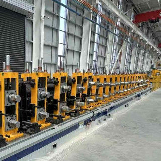 주문 가파른 절단 철강 튜브 만드는 기계 50Hz 220V 자동 튜브 형성 기계 online manufacture
